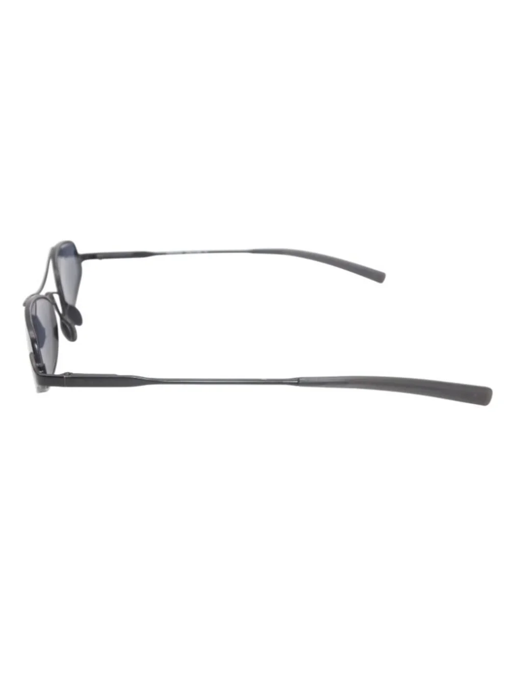 Prada Oval Sunglasses Eyewear Metal Acetate Black